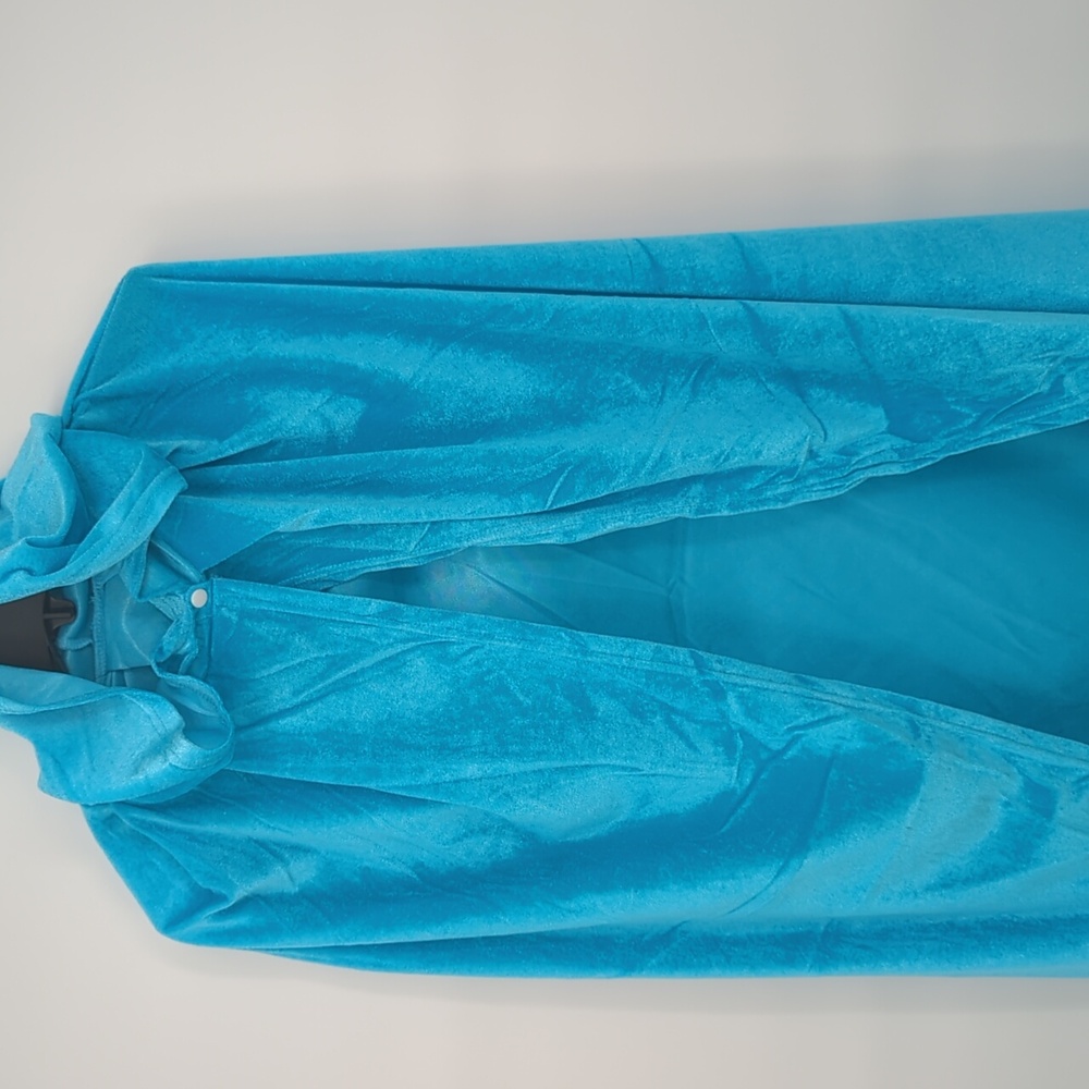 New Light Blue Fairy Medieval Blue Hooded Cape Halloween costume women adult